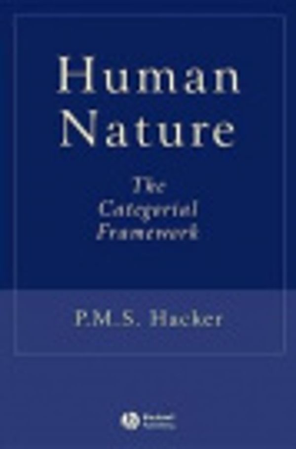 Cover Art for 9780470766095, Human Nature by P. M. S. Hacker