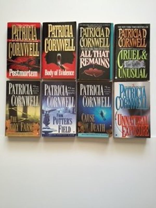 Cover Art for B01D0FUFV0, Patricia Cornwell (Scarpetta Set of 8) Postmortem; Body of Evidence; ... Cause of Death; Unnatural Exposure by Patricia Cornwell