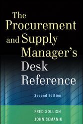 Cover Art for 9781118130094, The Procurement and Supply Manager's Desk Reference by Fred Sollish, John Semanik