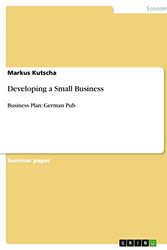 Cover Art for 9783638674492, Developing a Small Business by Markus Kutscha