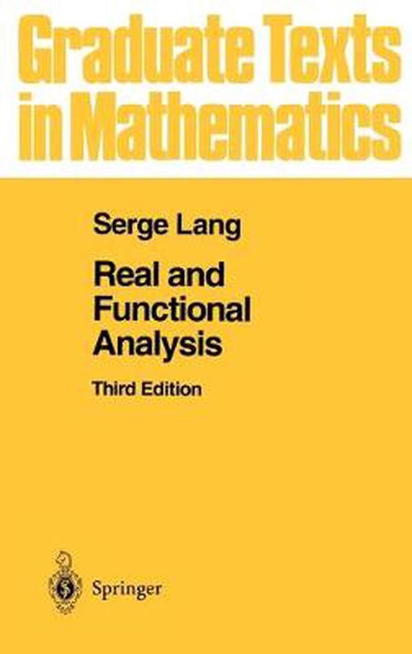 Cover Art for 9780387940014, Real and Functional Analysis: v. 142 by Serge Lang