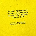 Cover Art for B096L3WVL6, Seven Thoughts Every Christian Ought to Think Every Day: Laying a Foundation for a Life of Prayer by Jim Scott Orrick