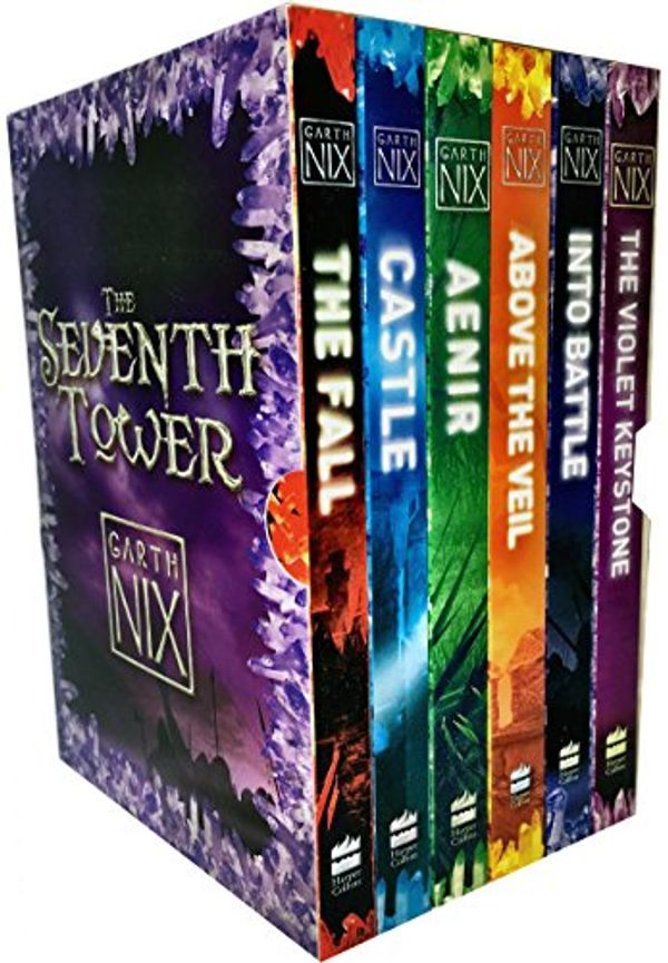 Cover Art for 9780007967049, Garth Nix The Seventh Tower Collection 6 Books Box Set (Aenir, Castle, The Fall, Into Battle, Above the Veil, The Violet Keystone) by Garth Nix