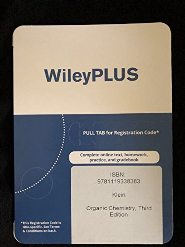 Cover Art for 9781119338383, Organic Chemistry, Third Edition EPUB WileyPLUS Card by David R. Klein