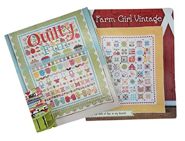 Cover Art for 0647297398078, 2 Books by Lori Holt of Bee in My Bonnet: Farm Girl Vintage Plus Quilty Fun: Lessons in Scrappy Patchwork by 