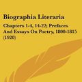 Cover Art for 9781436589833, Biographia Literaria by Samuel Taylor Coleridge, William Wordsworth