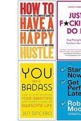 Cover Art for 9789123898756, How to Have a Happy Hustle, Just F*cking Do It, You Are a Badass, Start Now Get Perfect Later 4 Books Collection Set by Bec Evans, Noor Hibbert, Jen Sincero, Rob Moore