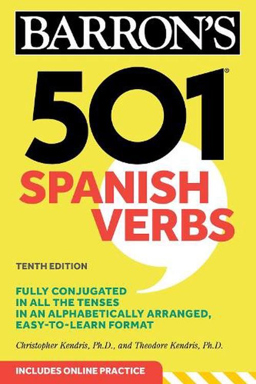 Cover Art for 9781506293561, 501 Spanish Verbs, Tenth Edition by Christopher Kendris