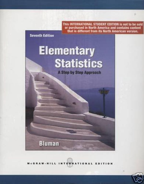 Cover Art for 9780070091788, Elementary Statistics: A Step by Step Approach by Allan G. Bluman