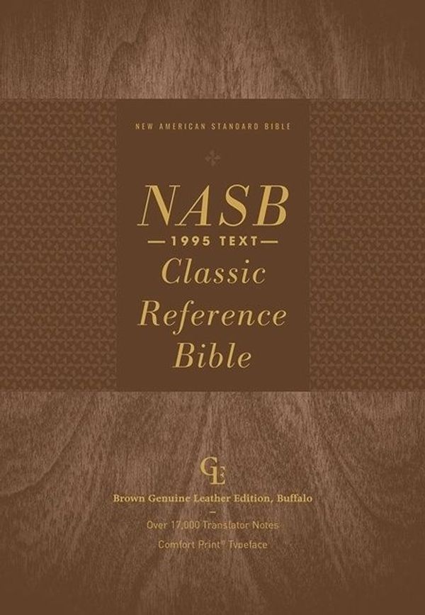 Cover Art for 9780310456490, NASB, Classic Reference Bible, Genuine Leather, Buffalo, Brown, Red Letter, 1995 Text, Comfort Print by Zondervan