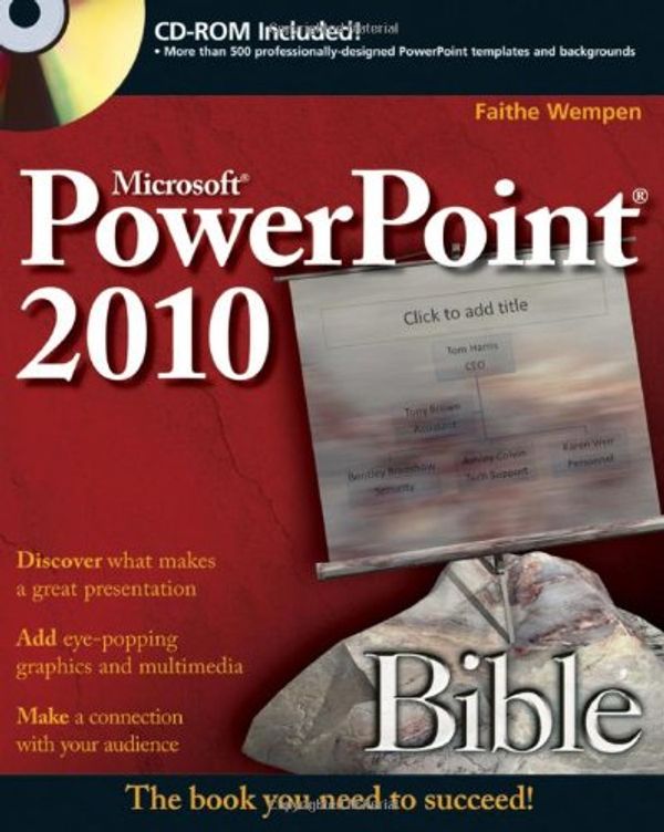 Cover Art for 9780470591864, PowerPoint 2010 Bible by Wempen, Faithe
