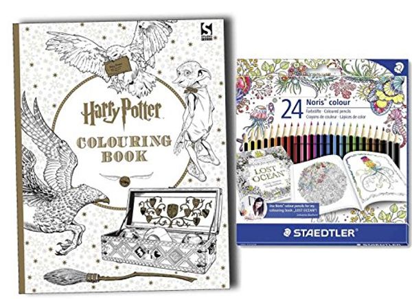 Cover Art for 9789124367824, Harry Potter Colouring Book with Pack of 24 of Noris Club Colouring Pencils, Exclusive Johanna Basford Edition - Assorted by Warner Brothers