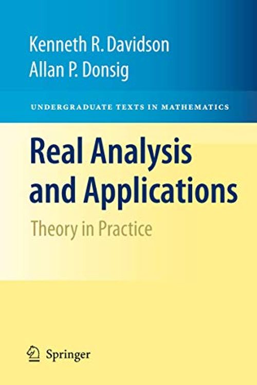 Cover Art for 9780387980973, Real Analysis and Applications by Kenneth Davidson