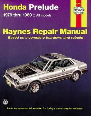 Cover Art for 9781850106296, Honda Prelude 1979-89 All Models Automotive Repair Manual by Haynes, John