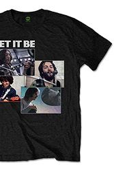 Cover Art for 5056368636219, The Beatles T Shirt Let It Be Recording Shots Band Logo Official Mens Black S by The Beatles
