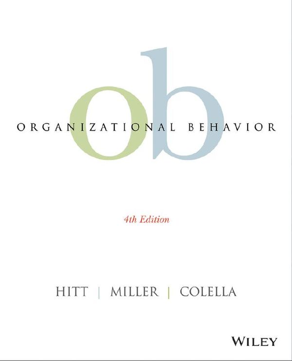 Cover Art for 9781118809068, Organizational Behavior by Michael A. Hitt