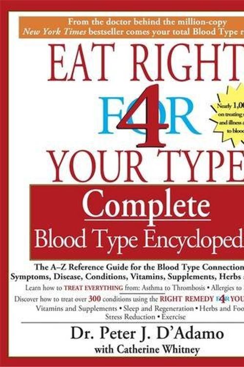 Cover Art for 9780718145675, Eat Right 4 Your Type Complete Blood Type Encyclopedia by D'Adamo, Peter