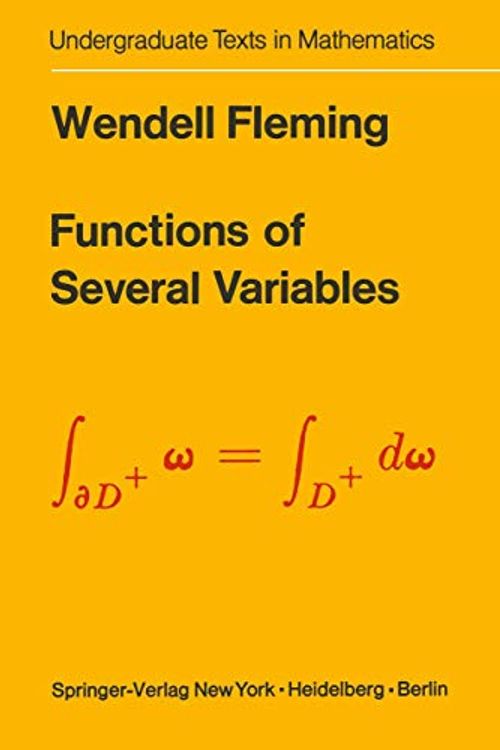 Cover Art for 9780387902067, Functions of Several Variables by Wendell Fleming