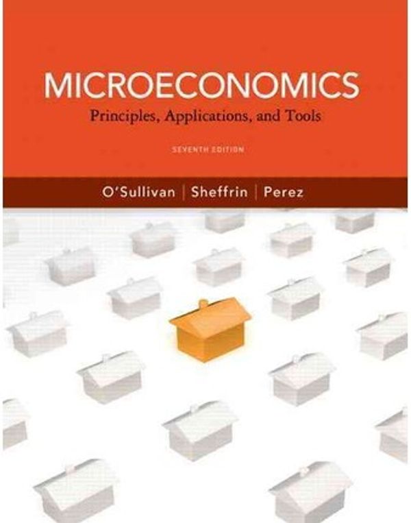 Cover Art for 9780132961905, Microeconomics by Arthur O'Sullivan