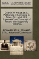 Cover Art for 9781270700050, Charles H. Nevett et al., Petitioners, V. Lawrence G. Sides, Etc., et al. U.S. Supreme Court Transcript of Record with Supporting Pleadings by Edward Still