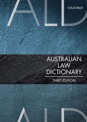 Cover Art for 9780190304737, Australian Law Dictionary by Trischa Mann