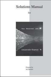 Cover Art for 9780077511340, Solutions Manual for Corporate Finance by Stephen Ross