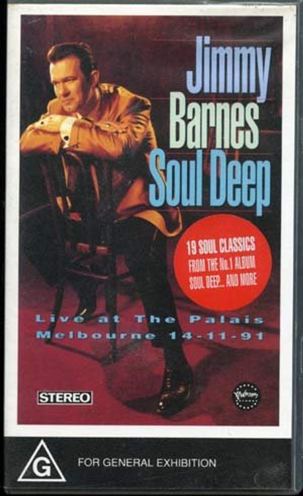 Cover Art for 3138921221949, Jimmy Barnes - Soul Deep - Live at the Palais - Melbourne 14/11/91 by 