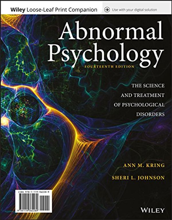 Cover Art for 9781119362289, Abnormal Psychology by Ann M. Kring