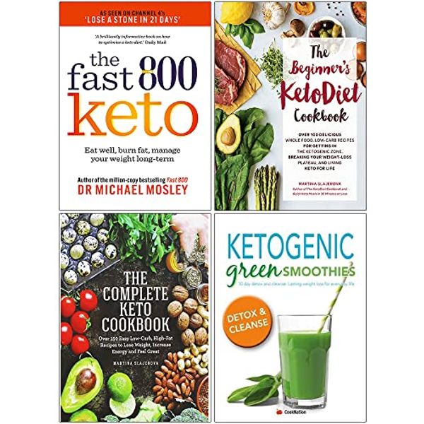 Cover Art for 9789124182267, Fast 800 Keto, The Beginner's KetoDiet Cookbook, The Complete Keto Cookbook, Ketogenic Green Smoothies 4 Books Collection Set by Dr. Michael Mosley, Martina Slajerova, Iota