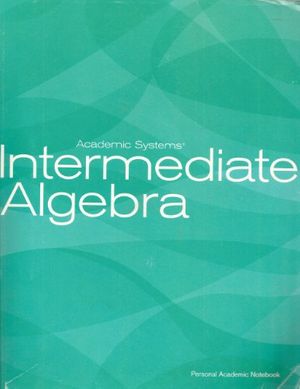 Cover Art for 9780741913654, Intermediate Algebra by Douglas F. Robertson D. Patrick Kinney