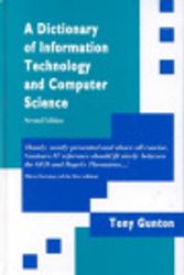 Cover Art for 9781855543270, A Dictionary of IT and Computer Science by Tony Gunton