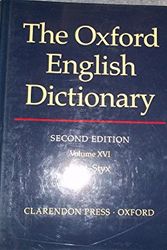 Cover Art for 9780198612322, Oxford English Dictionary Edition Volume 20 by Simpson, J A