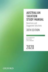 Cover Art for 9780190329365, Australian Taxation Study Manual 2020: Questions and Suggested Solutions by Nethercott, Devos, Gonzaga
