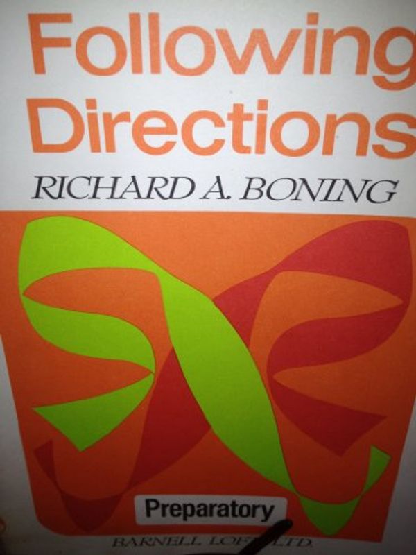 Cover Art for 9780848417116, Following Directions. Prep Level. Specific Skill Series by Richard Boning