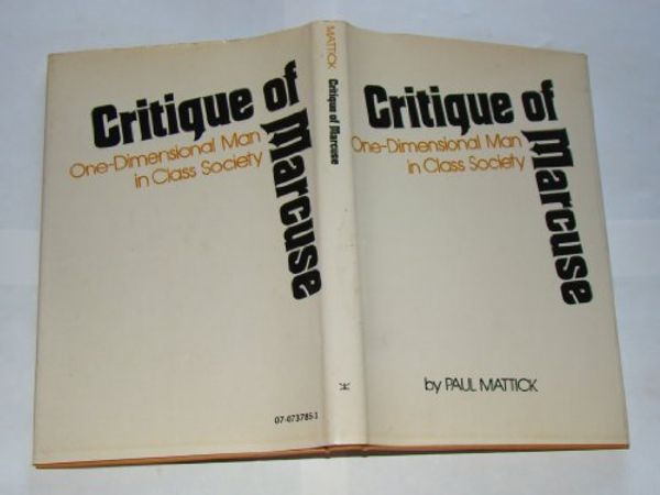 Cover Art for 9780070737853, Critique of Marcuse by Paul Mattick