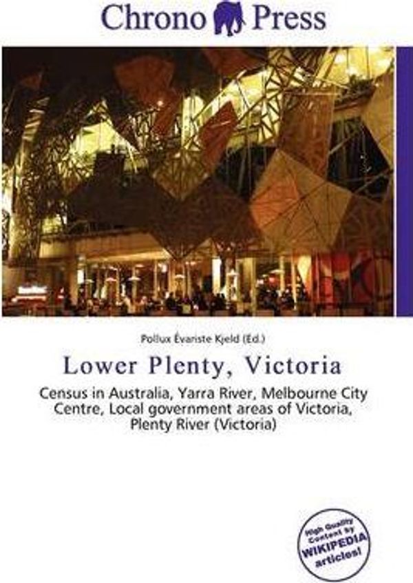 Cover Art for 9786135837032, Lower Plenty, Victoria by Unknown