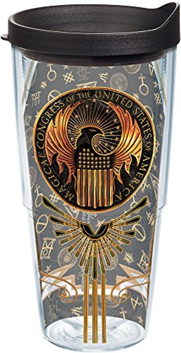 Cover Art for 0888633538868, Tervis 1240542 Fantastic Beasts-Magical Congress of the U.S.a. Insulated Tumbler with Wrap and Black Lid, 24oz, Clear by 