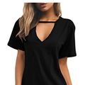Cover Art for 9789985972335, ainr Womens Sexy Basic Style Choker V Neck Short Sleeve Solid Baggy Casual Short Dresses Black M by Unknown