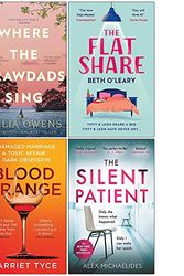 Cover Art for 9789123968848, Where The Crawdads Sing, The Flatshare, Blood Orange, The Silent Patient 4 Books Collection Set by Delia Owens, Beth O'Leary, Harriet Tyce, Alex Michaelides