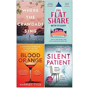 Cover Art for 9789123968848, Where The Crawdads Sing, The Flatshare, Blood Orange, The Silent Patient 4 Books Collection Set by Delia Owens, Beth O'Leary, Harriet Tyce, Alex Michaelides