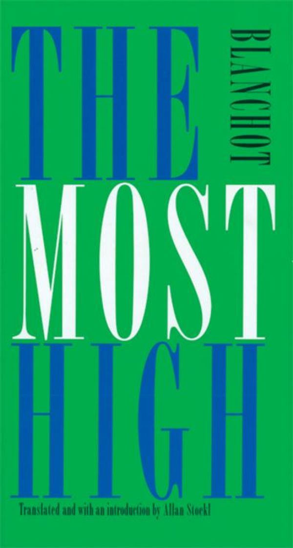 Cover Art for 9780803261907, The Most High by Maurice Blanchot