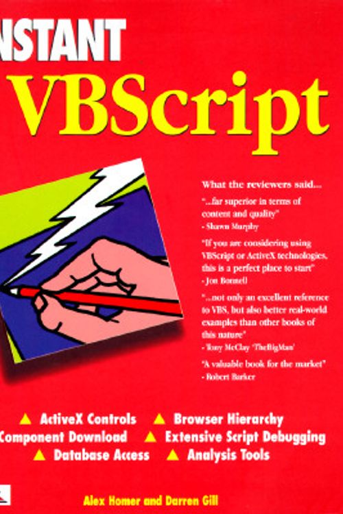 Cover Art for 9781861000446, Instant VBScript by Alex Homer