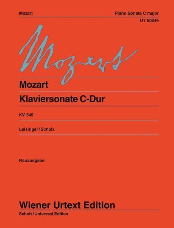 Cover Art for B019TLME3G, Piano Sonata in C Major K. 545piano (Wiener Urtext) by Wolfgang AmadeusLeisinger, Ulrich(E) Mozart (2009-01-10) by 