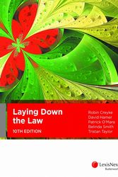 Cover Art for 9780409344943, Laying Down the Law (10th Edition) by Hamer Creyke