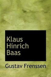Cover Art for 9781115863032, Klaus Hinrich Baas by Gustav Frenssen