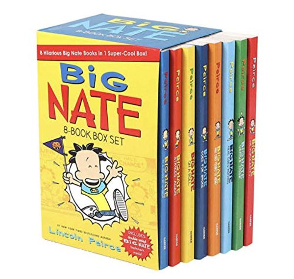 Cover Art for 9780062968616, Big Nate Lincoln Peirce Series 8 Books Box Gift Set Includes Mr Popularity,Genius Mode, Here Goes Nothing,What Could Possibly go Wrong, Goes for Broke,On a Roll, Strikes Again,In a Class by Himself by Lincoln Peirce