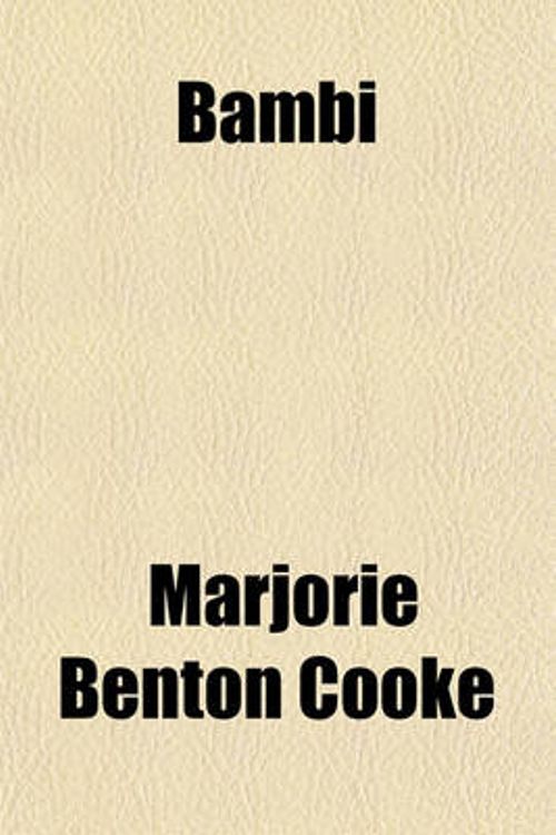 Cover Art for 9781770453722, Bambi by Marjorie Benton Cooke