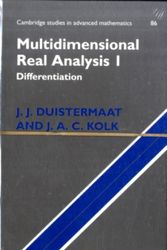 Cover Art for 9780521829304, Multidimensional Real Analysis 2 Volume Hardback Set by J. J. Duistermaat, J. A. c. Kolk