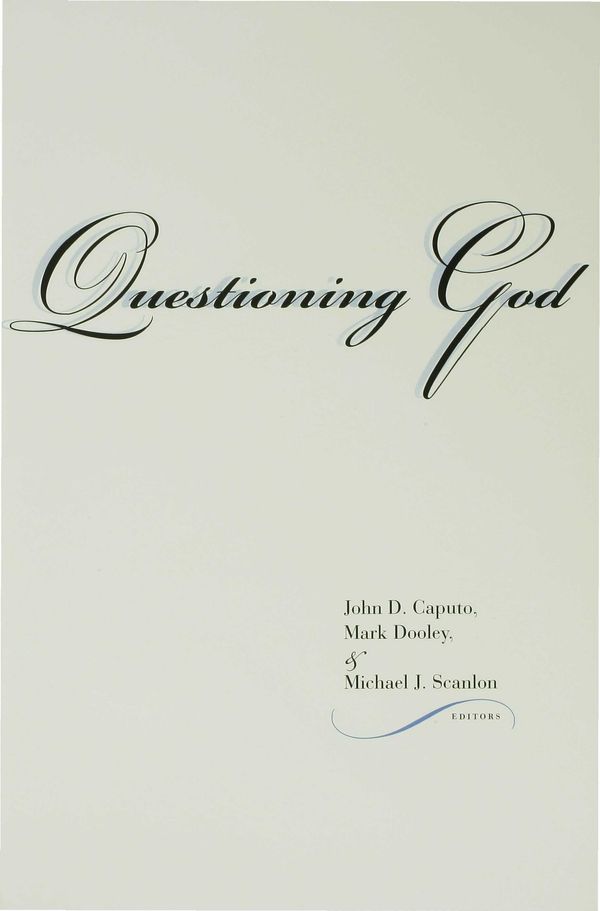 Cover Art for 9780253108678, Questioning God by John D Caputo
