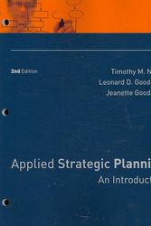 Cover Art for 9780787988524, Applied Strategic Planning by Timothy M. Nolan